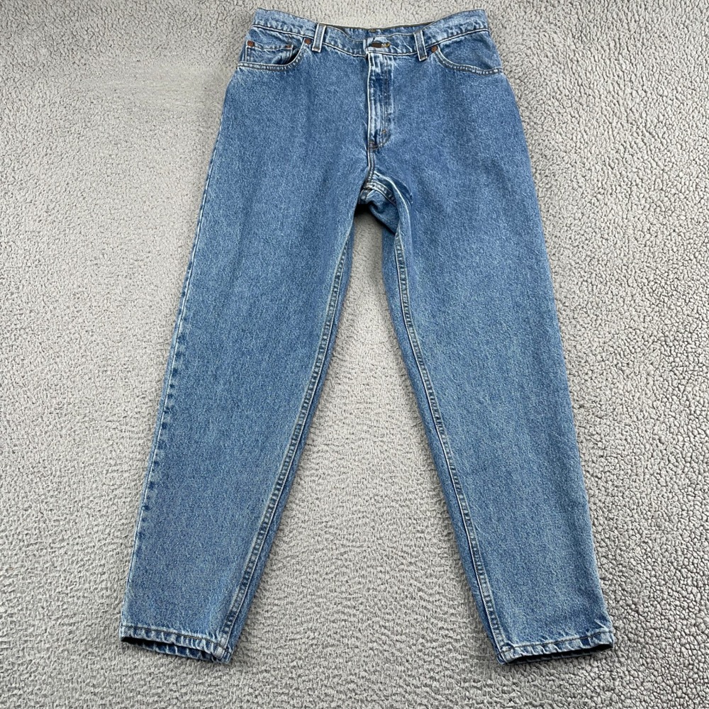Levis 550 Jeans Womens 13 SHT Blue Relaxed Fit Tapered Leg USA Made Vintage 90s